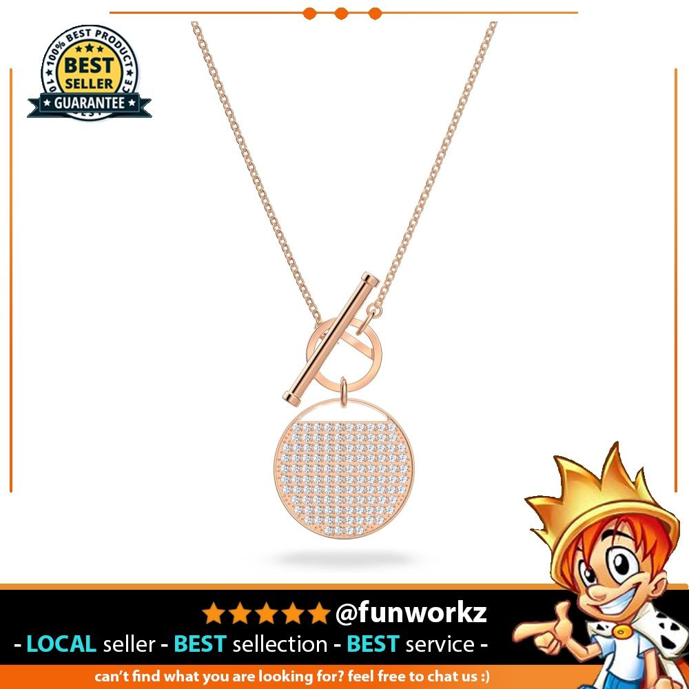 Swarovski Ginger Women's Two-Sided Coin Hoop Pierced Earrings with