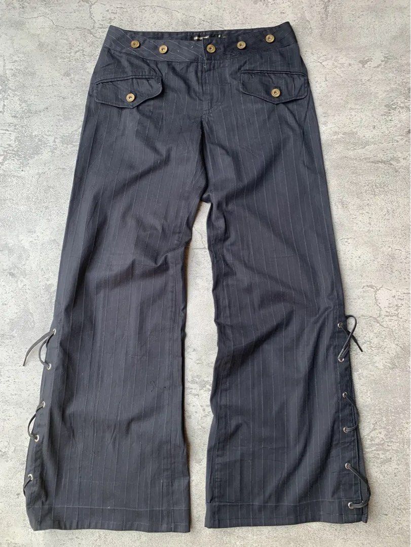 tornadomart laceup flaredenim y2k grunge