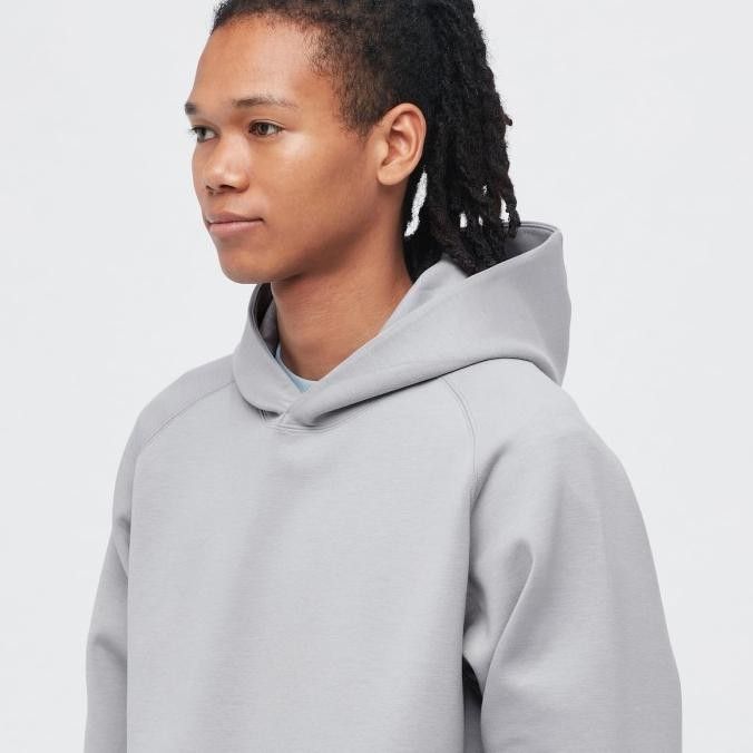 UNIQLO S Dry Sweat Pullover Hoodie Grey Men s Fashion Tops Sets Hoodies on Carousell