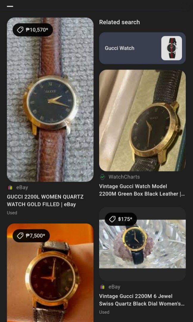 Vintage Gucci 2200M Watch