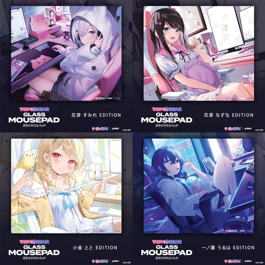 VSPO！GEAR GLASS MOUSEPAD 花芽すみれ ぶいすぽ！ガラスマウス