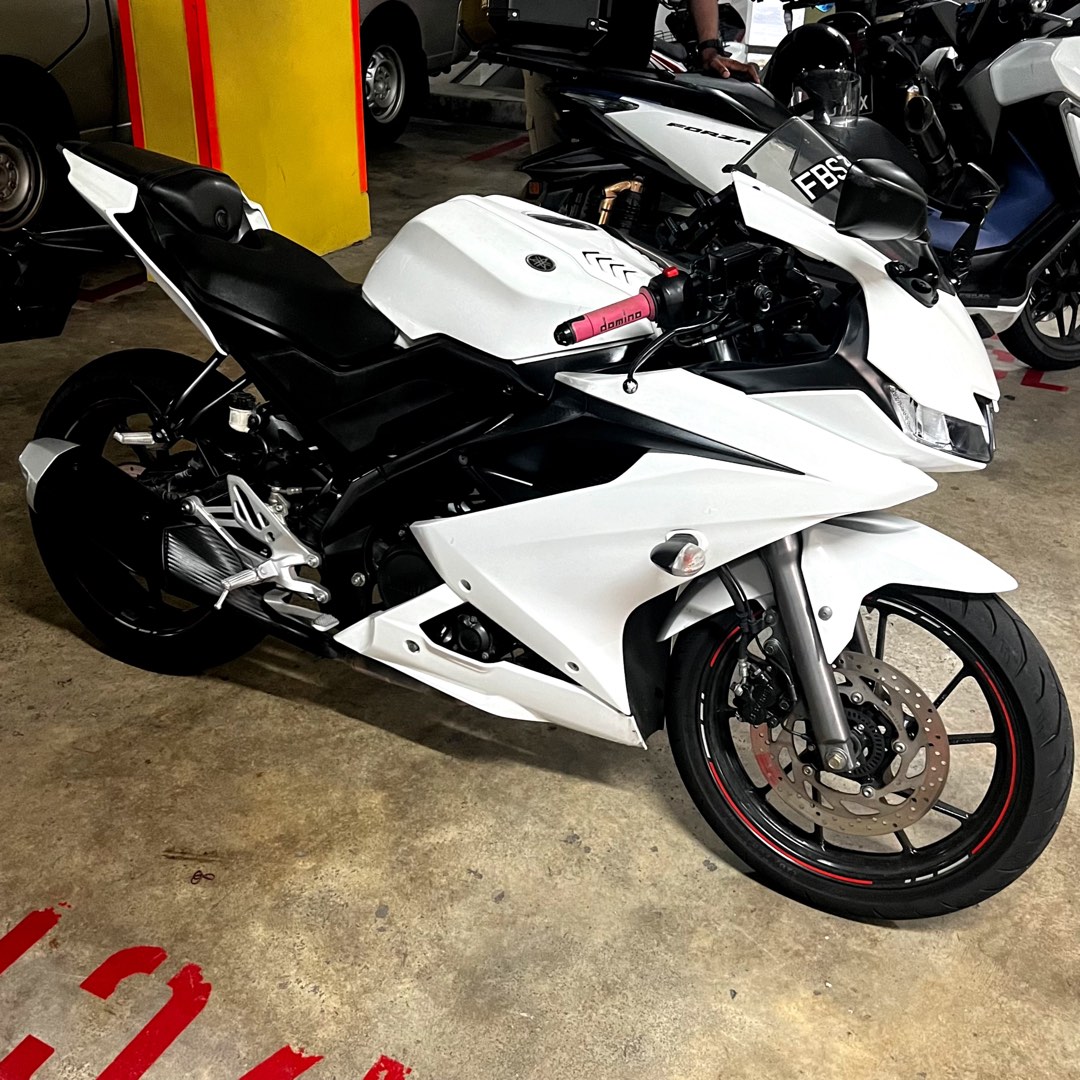 YAMAHA R15 V3 ABS WHITE Motorcycles Motorcycles for Sale Class 2B on Carousell