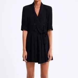 strapless open back dress Galanos Black & Floral Silk Balloon Sleeve Cocktail Dress main image 0