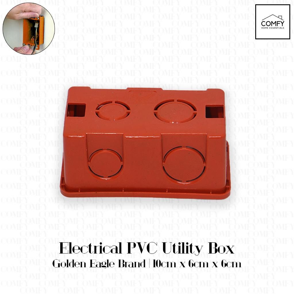 (50pcs/SET) WHOLESALE Golden Eagle PVC Plastic Electrical Utility Box (Category: Electrical, Adaptors & Sockets) located in Valenzuela. Submitted by comfyhomeessentials (Listing ID 1328792449, Image 3). Description: PRODUCT NAME: PVC Electrical Utility Box QUANTITY: 50pcs IMPORTANT: We have Junction Box, Junction Box Cover, Utility Box available in our store. We also have options for retail or wholesale. Material: Plastic Brand: Golden Eagle Colo