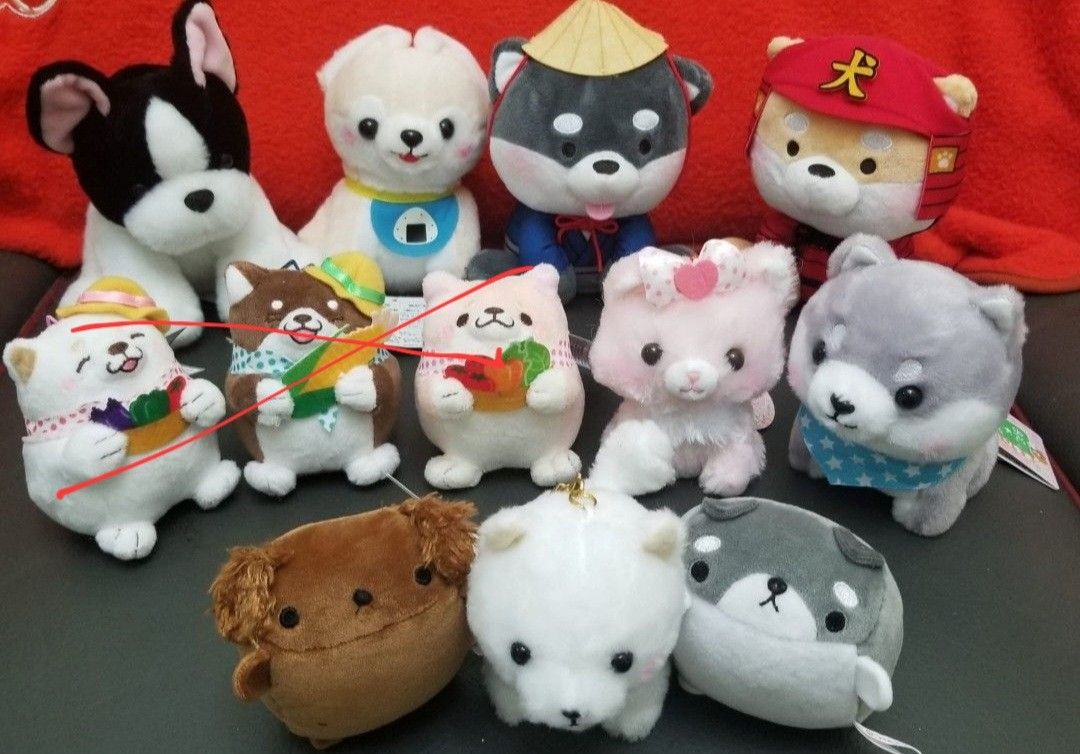 價格請看描述)可愛小狗公仔日本柴犬公仔武士犬, 興趣及遊戲, 玩具& 遊戲類- Carousell