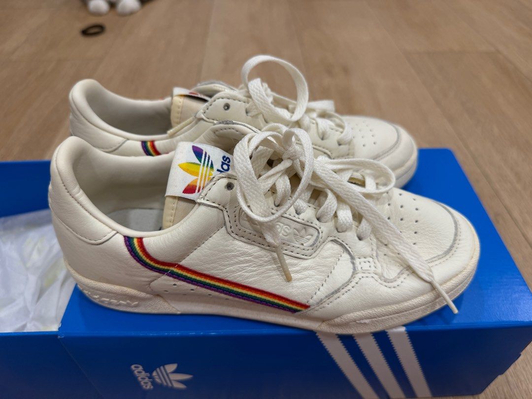 Adidas originals continental 80s pride trainers hotsell