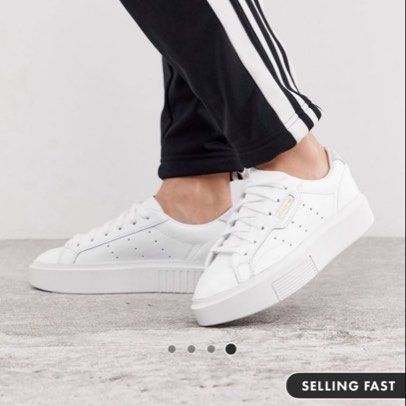 Adidas Originals Super Sleek Trainers Sneakers in White RTP 139 Women s Fashion Footwear Sneakers on Carousell