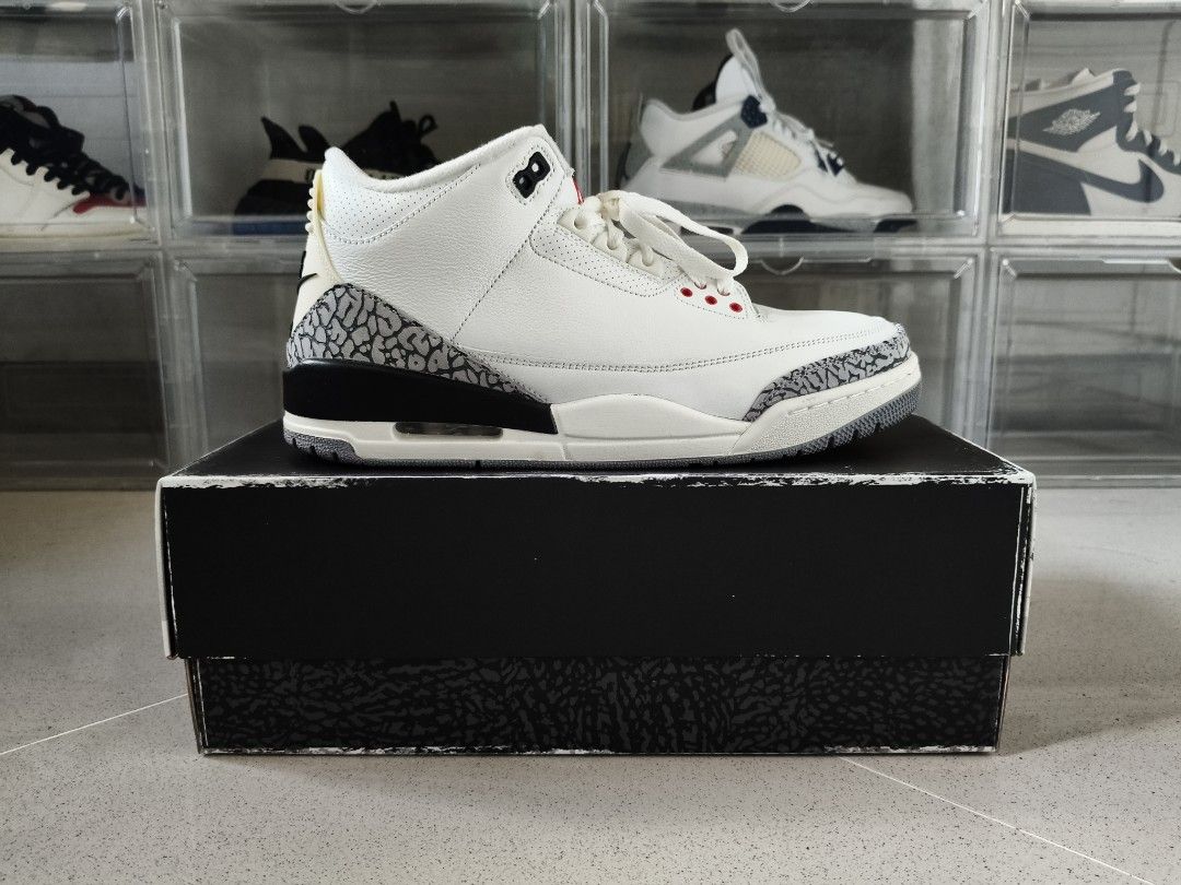 AJ3 White Cement Reimagined Men s Fashion Footwear Sneakers on Carousell