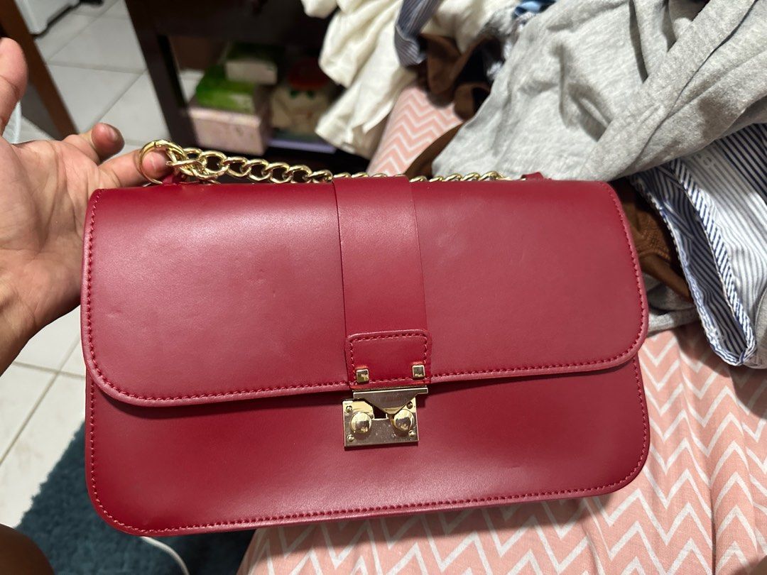 Alessandro mari red handbags clearance