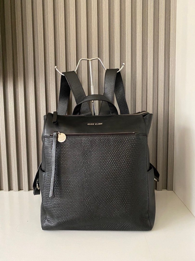 Anne Klein leather backpack Women s Fashion Bags Wallets Backpacks on Carousell