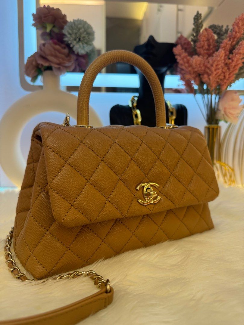 Authentic Small Chanel Caviar Coco Handle (Category: Luxury Bags & Wallets) located in Mandaluyong City. Submitted by tisay07 (Listing ID 1328787597, Image 1). Description: Guaranteed Authentic With dust bag and box Open for entrupy - buyers expense Money back guaranteed if proven fake. .