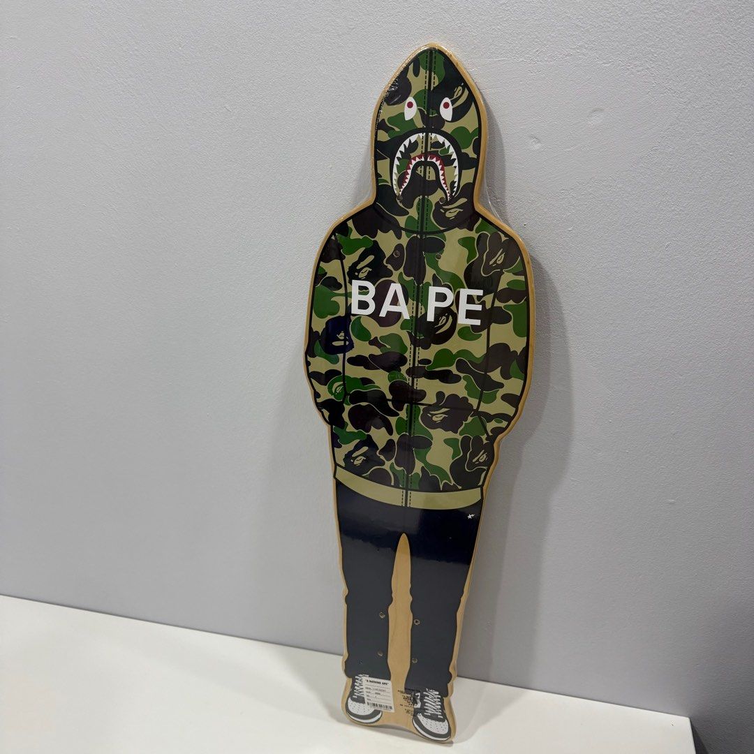 スケートボード A BATHING APE SHARK SEIJIN SKATE DECK RARE!! BAPE Bathing Ape Shark Seijin Skate Deck! Beautiful