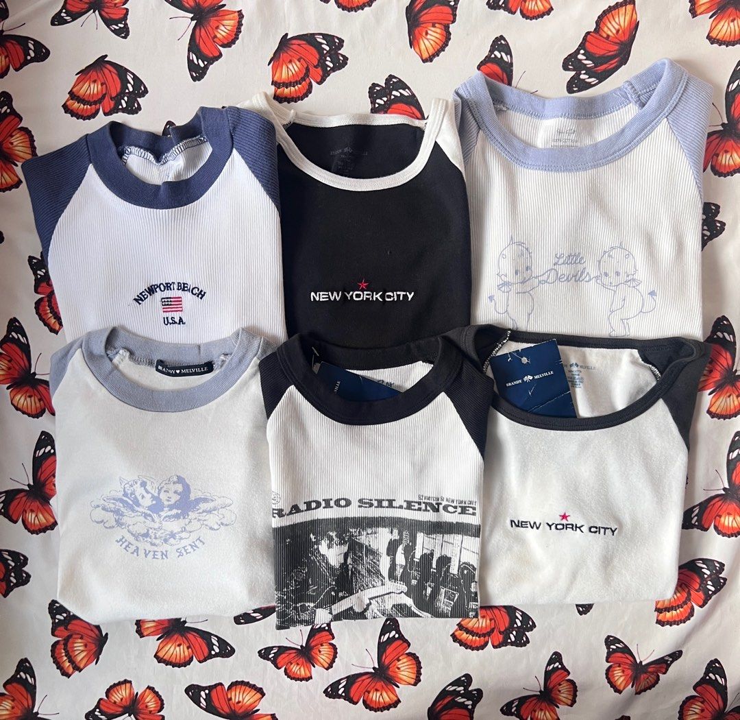 brandy melville newport / new york / little devils / radio silence bella top / tank tee tshirt