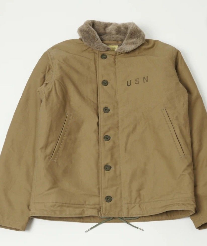 BUZZ RICKSON DECK JACKET (Category: Coats, Jackets and Outerwear) located in Singapore. Submitted by desagogo (Listing ID 1265550129, Image 2). Description: Like new well kept winter deck jacket. Got in Japan. Clearing wardrobe. Size 38. fits like a M. Welcome to try..