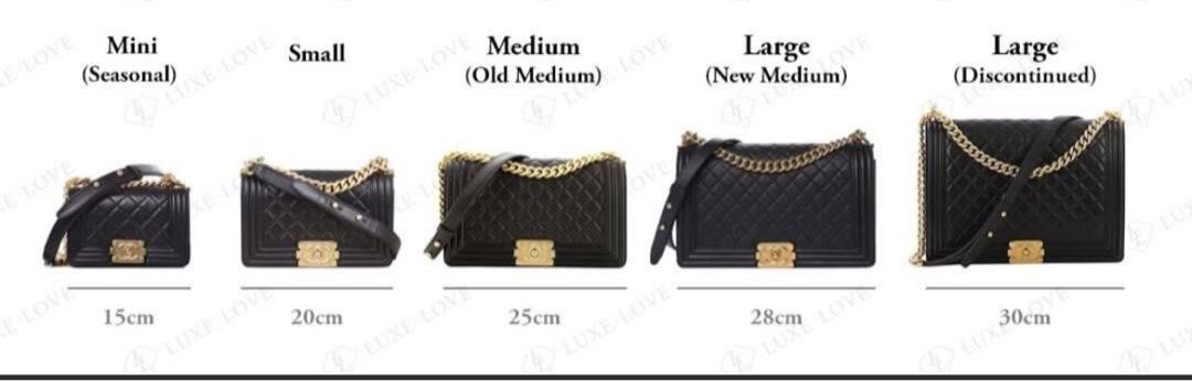 Chanel boy size medium new arrivals