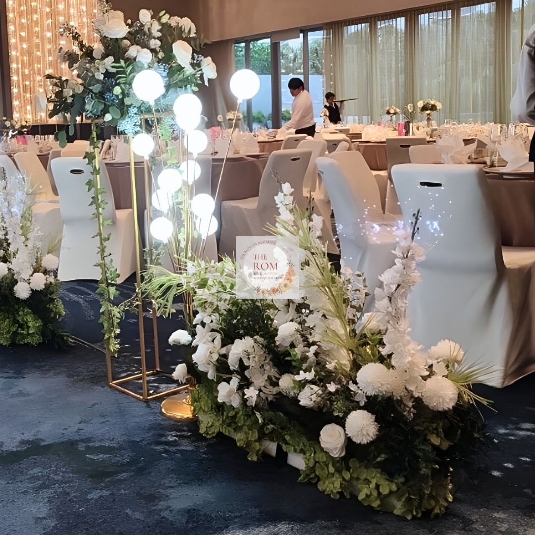 Cheapest Wedding Aisle Decoration Rental (events) FREE SET UP - nett nett!!! (Category: Occasions & Party Supplies) located in Singapore. Submitted by theroadofmarriage_archive (Listing ID 1328838717, Image 3). Description: Cheapest & Transparent Pricings www.theroadofmarriage-sg.com/store. Contact me at 93880150! Color: Timeless Oriental from $468 10 Color Selections to choose from! Price List (1box = 10pcs!!!) nett nett!: a. 1 box w/ Basic Set 
