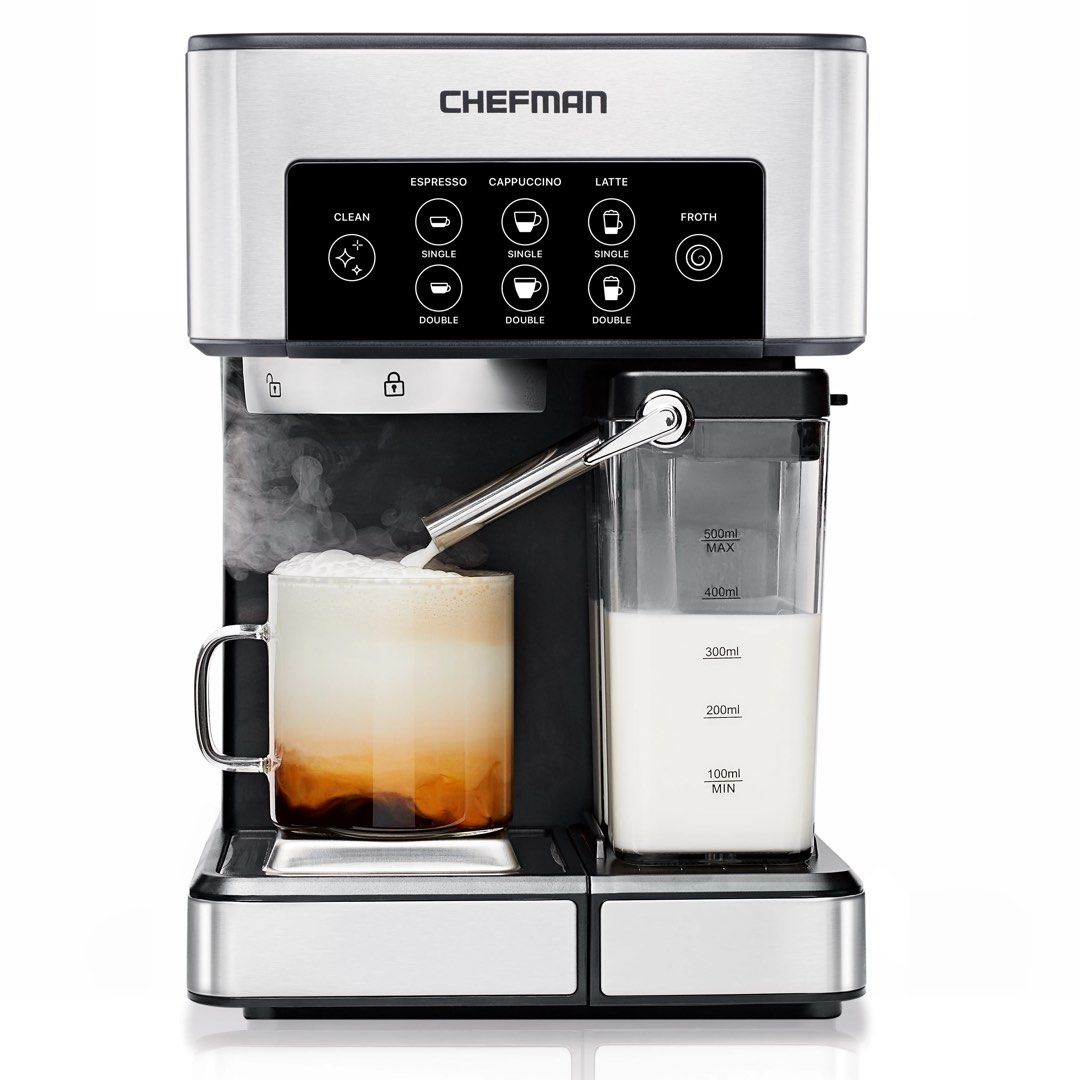 Chefman Barista Pro 6 in 1 Espresso Machine with Built In Milk Frother TV Home Appliances Kitchen Appliances Coffee Machines Makers on Carousell