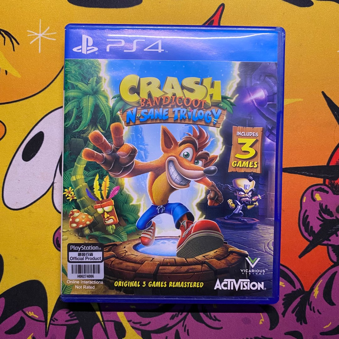 Crash Bandicoot Nsane Trilogy (PS4), Video Gaming, Video Games