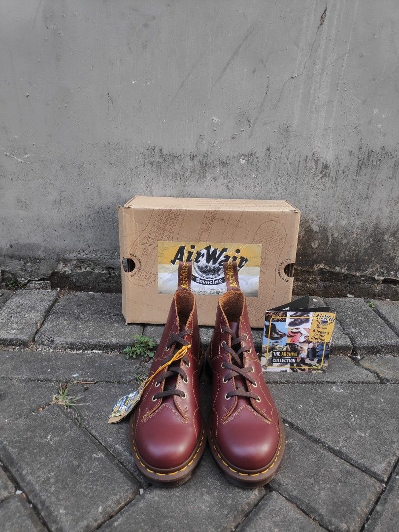 Dr. Martens Church Vintage Oxblood Monkey Boots Fesyen Pria Sepatu Sepatu Boot di Carousell