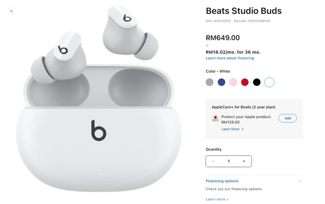 Earpod Beats Studio Buds