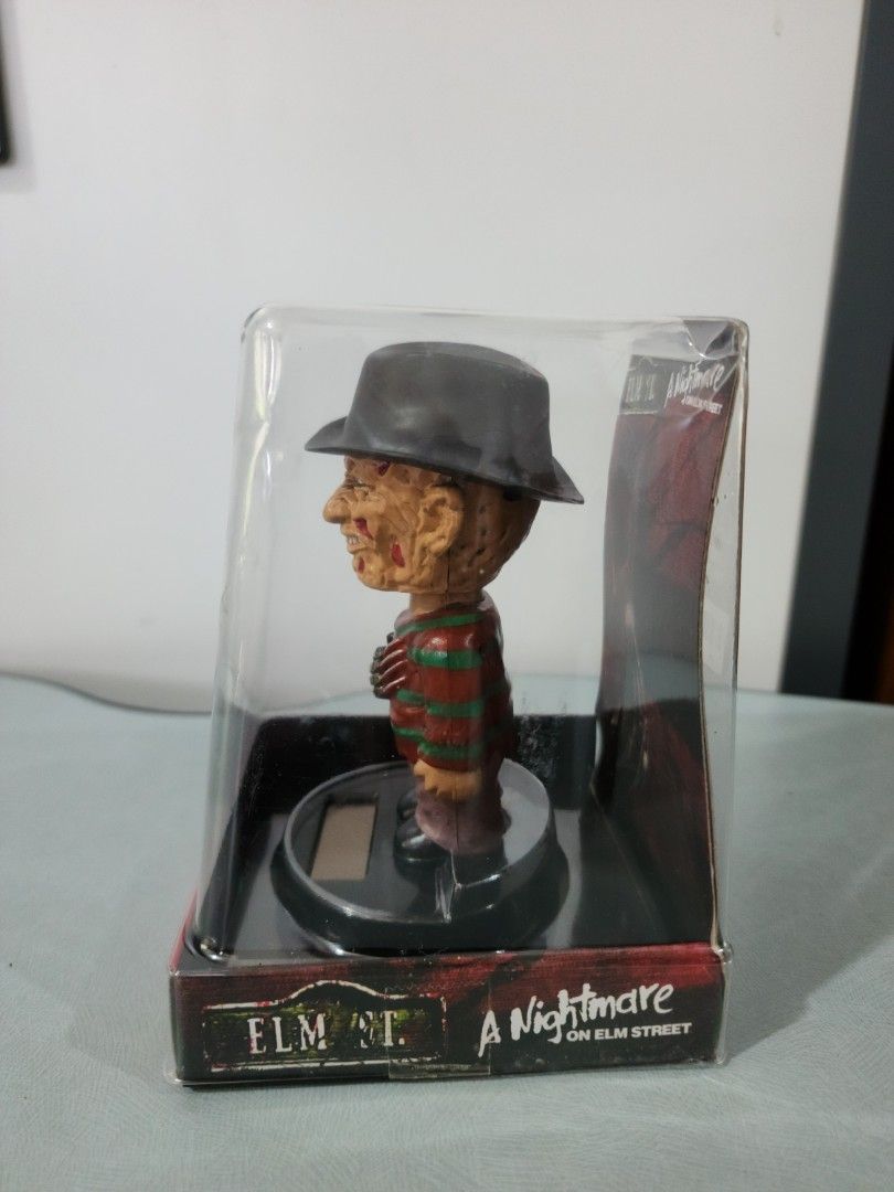 Freddy Krueger solar bobble head (Category: Figurines & Statues) located in Quezon City. Submitted by vintagespektroom (Listing ID 1328799620, Image 2). Description: For sale Freddy Krueger Solar Bobble head in excellent condition Height:13cm Diameter:7cm For inquiries, message or call me at 09171548596 Quezon City area Shipping at buyer's expense Mode of payment : Gcash/COD/Bank transfer for more vintage items, check out my instagram shop @vinta