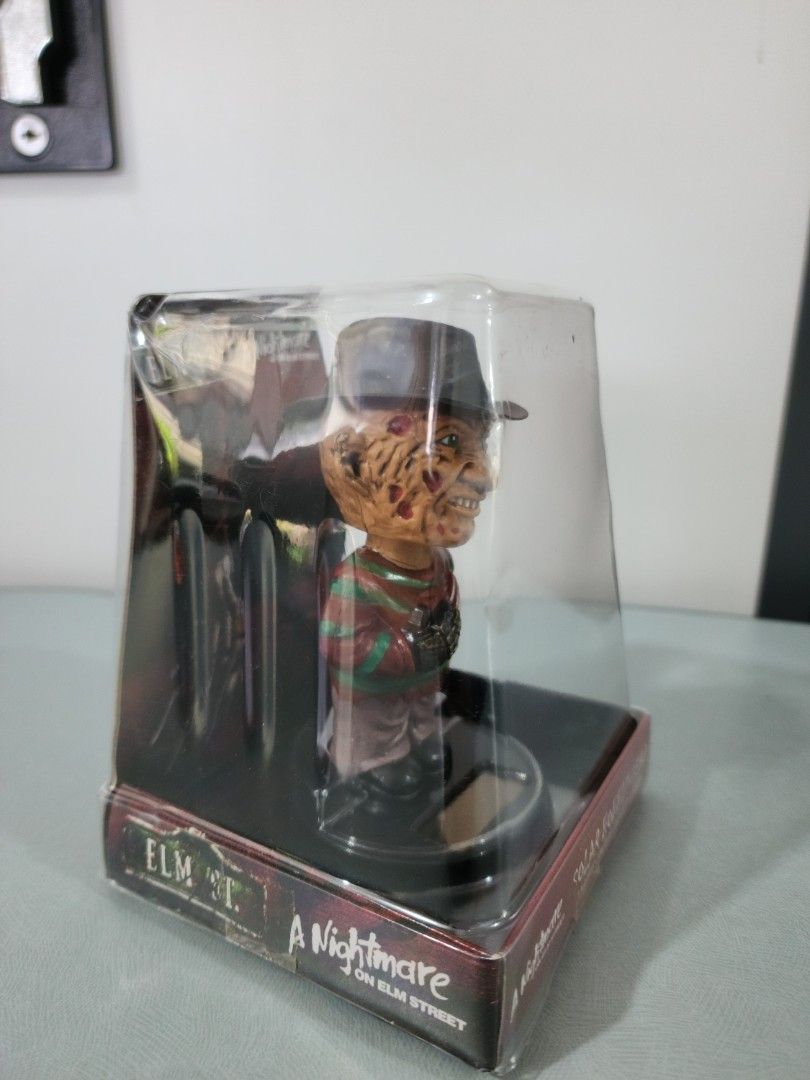Freddy Krueger solar bobble head (Category: Figurines & Statues) located in Quezon City. Submitted by vintagespektroom (Listing ID 1328799620, Image 3). Description: For sale Freddy Krueger Solar Bobble head in excellent condition Height:13cm Diameter:7cm For inquiries, message or call me at 09171548596 Quezon City area Shipping at buyer's expense Mode of payment : Gcash/COD/Bank transfer for more vintage items, check out my instagram shop @vinta
