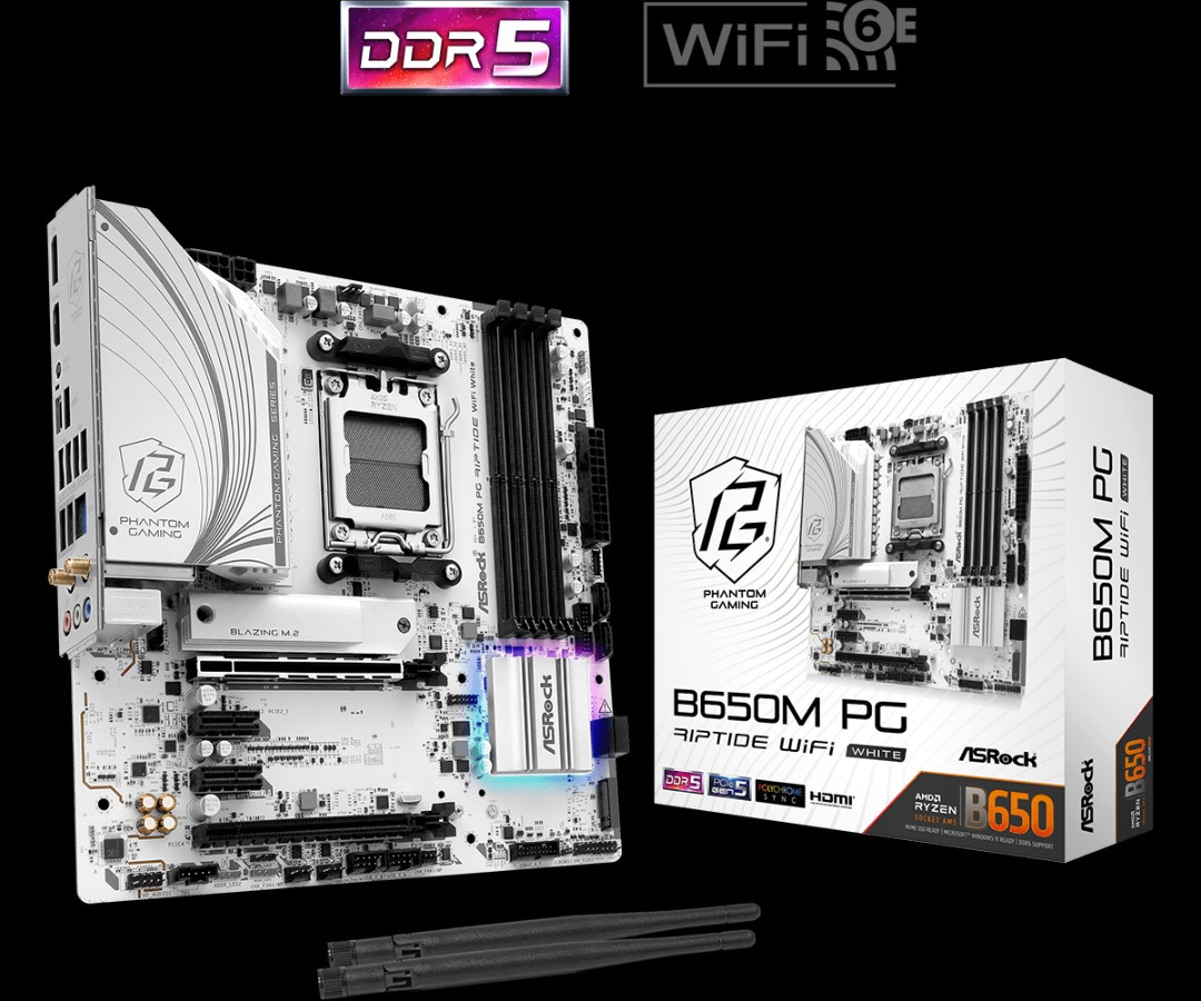 ?[FREE DELIVERY]? READY STOCK 3RD OCT 2024 B650M PG Riptide WiFi 