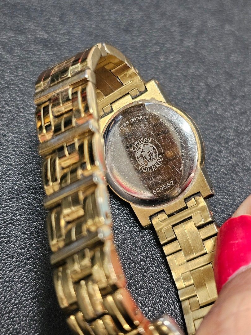 Gold plated citizen watch discount
