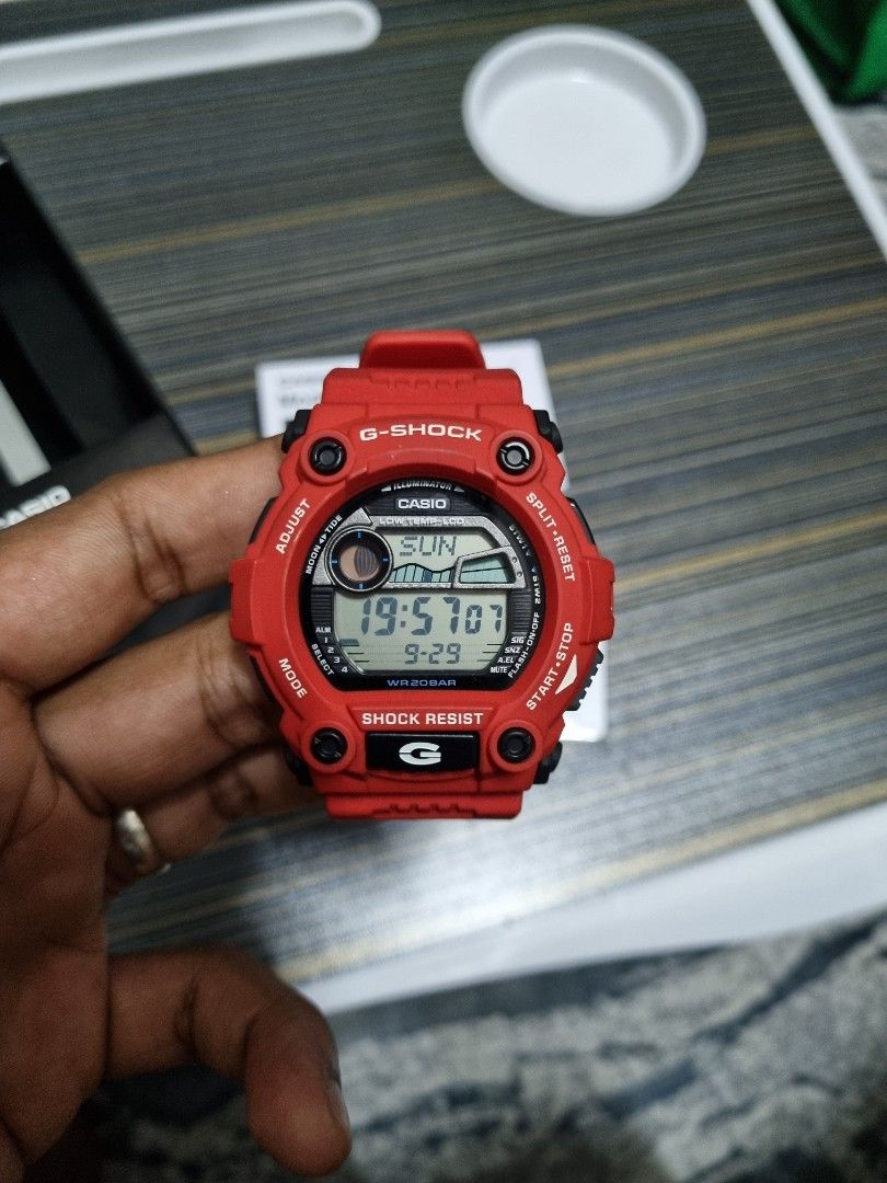 Gshock mat moto merah G 7900A 4DR Men s Fashion Watches Accessories Watches on Carousell