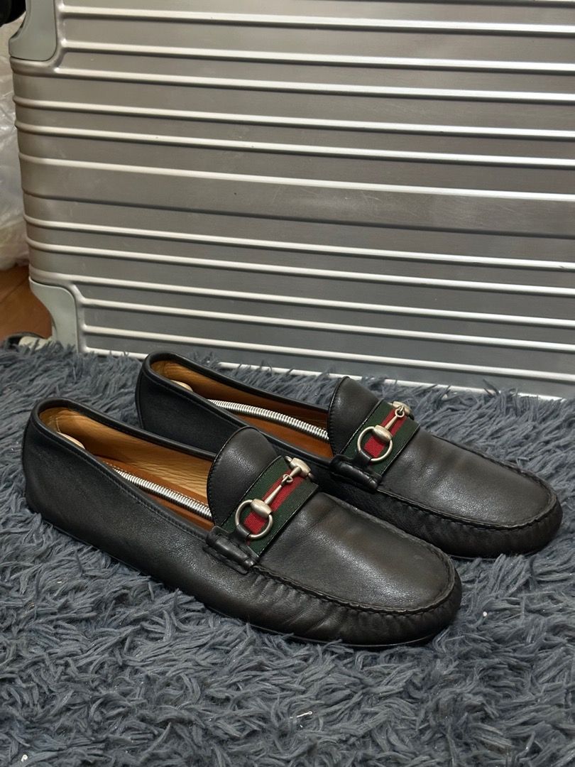 Gucci moccasin loafers hotsell