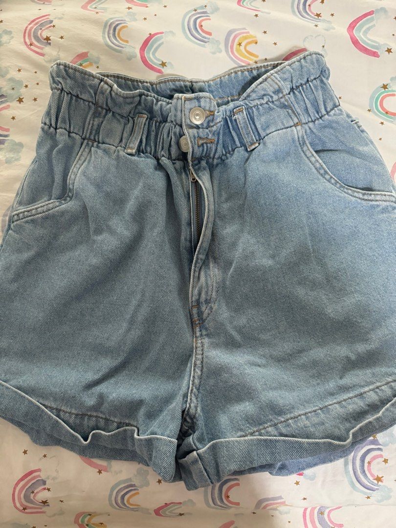 H M paperbag shorts Women s Fashion Bottoms Shorts on Carousell
