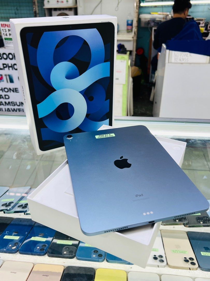 iPad Air 4 256GB Wifi Only 99%smooth Complete with box No issues (Category: iPad) located in San Juan City. Submitted by saabangadgetshop (Listing ID 1328803458, Image 2). Description: Onhand | Pre-owned iPad Air 4 256GB Wifi Only NTC APPROVED NO HIDDEN ISSUES NO HISTORY OF REPAIR 99%Smooth TEST TO SAWA RESET ALL YOU WANT TEST ALL YOU WANT NOT REFURBISHED AUTHENTIC PHONE ALL WORKING (FREE 3UTOOLS) iPhones iPads only 🆓Freebies ✅Charger ✅Case ✅Tem