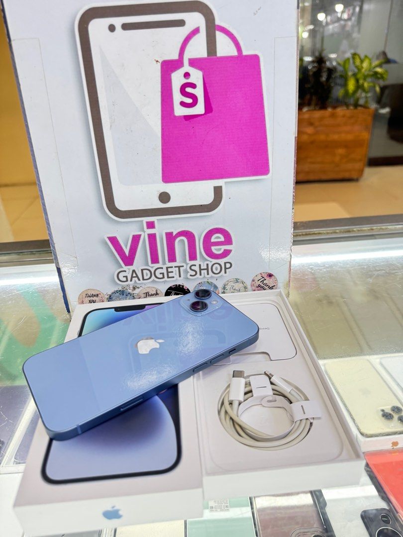 iphone 14plus 128gb 2ndhand (Category: iPhone 14 Series) located in Cainta. Submitted by vine_gadget_shop (Listing ID 1328809397, Image 1). Description: iphone 14plus 128gb 2ndhand complete package ntc variant factory unlock pick up store greenhills shopping center we accept trade in we accepy credit card and ggives installment we do cod and door to door we ship nationwide for fast transaction call 09277368323 look for vine visit my fb page vine 