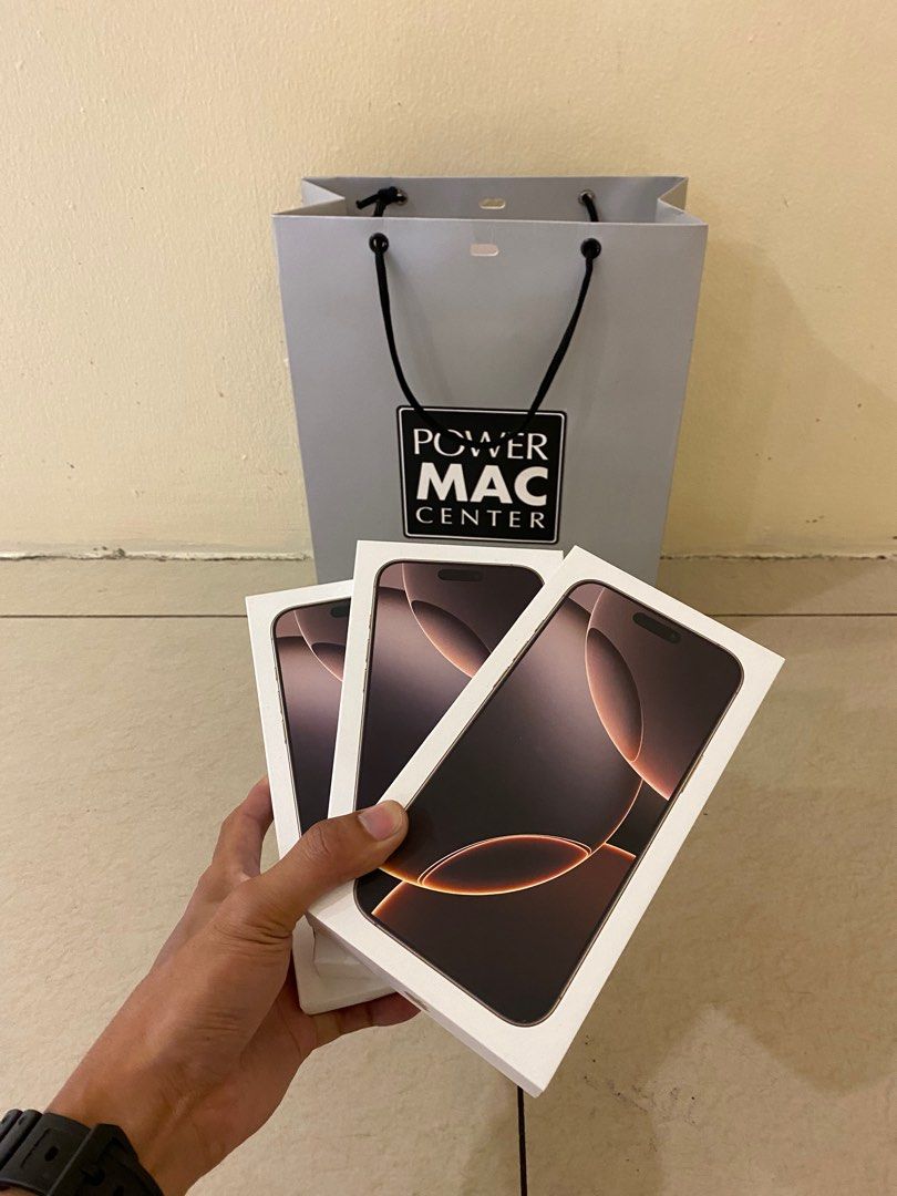 Iphone 16 Pro Max 256gb Desert Titanium HK variant (Category: iPhone 16 Series) located in San Juan City. Submitted by rodelmarllemit (Listing ID 1328826025, Image 2). Description: Brand new iPhone 16 Pro Max Not Activated Hong Kong variant Rom: 256gb Color: Desert Titanium 7 days replacement Facebook Page: •Helu’s Gadgets Txt or Call •09266836637 Mode of Payment: •Cash •Bank Transfer •GCash & Paymaya Installment: •Credit Card •Ggives •Cash on De