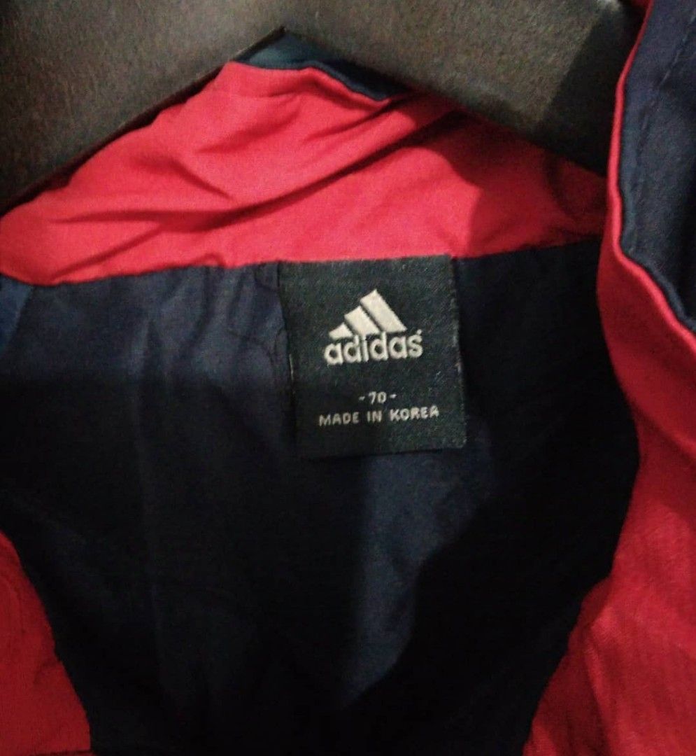 Jaket adidas vintage original, Fesyen Pria, Pakaian Atasan di