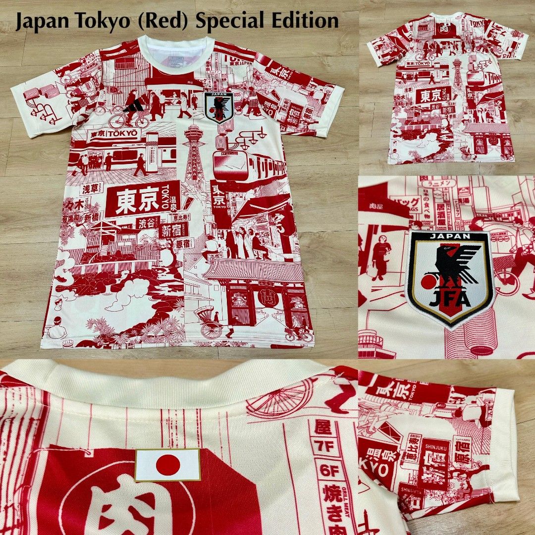 Japan Tokyo red special edition 24/25 jersey, Men's Fashion