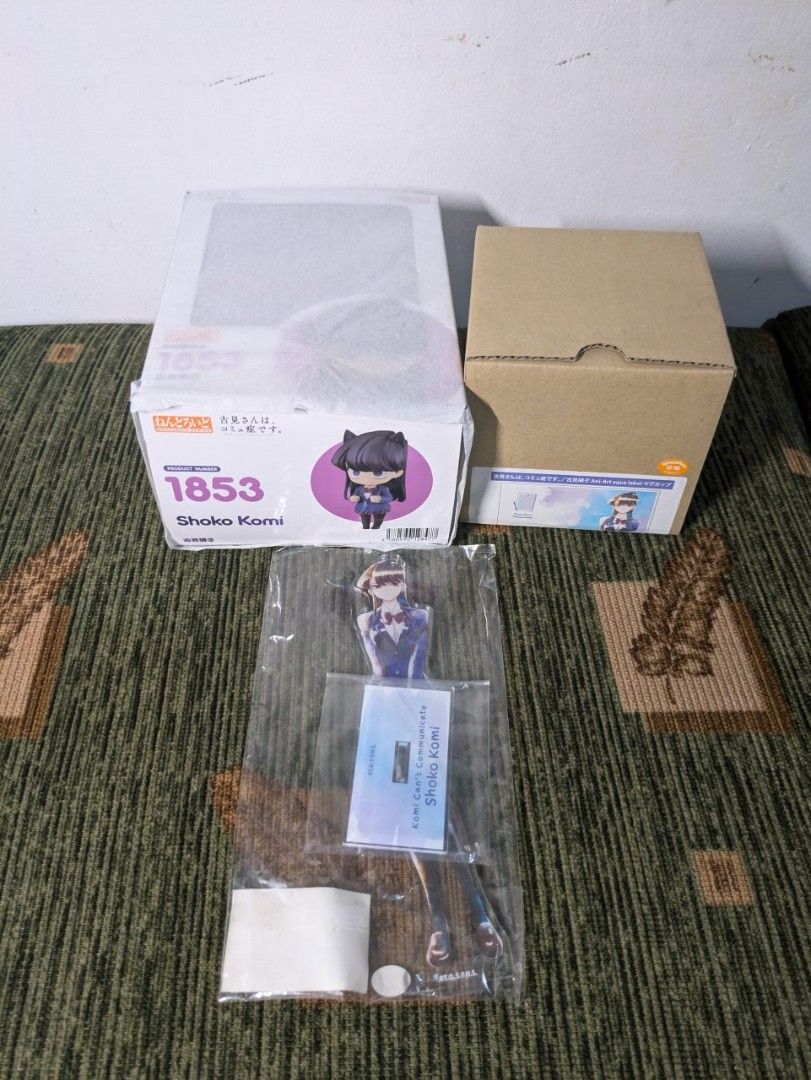 Komi Nendoroid Set with Mug and Standee (Category: Designer & Blind Box Toys) located in Malolos. Submitted by reebstore (Listing ID 1328908120, Image 1). Description: All official, Nendoroid is MISB, mug and standee are unused..