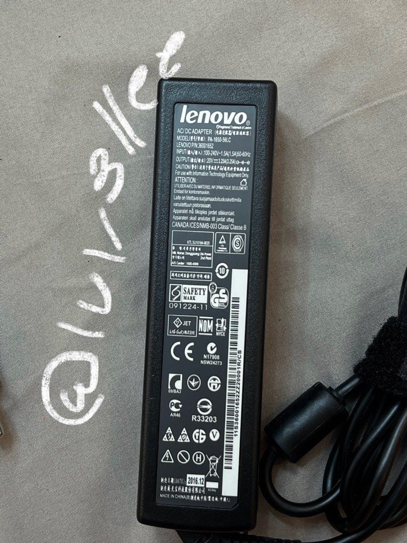 Lenovo Charger 20V3.25Astrip (Category: Chargers) located in Quezon City. Submitted by luv3llee (Listing ID 1328932118, Image 2). Description: can lower if get agad.