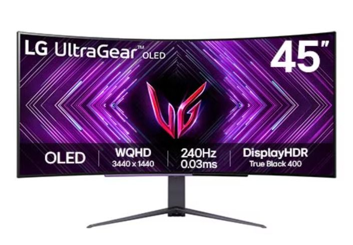 LG UltraGear™ 45GS96QB OLED Gaming Monitor | 2024 Model | 3440x1440