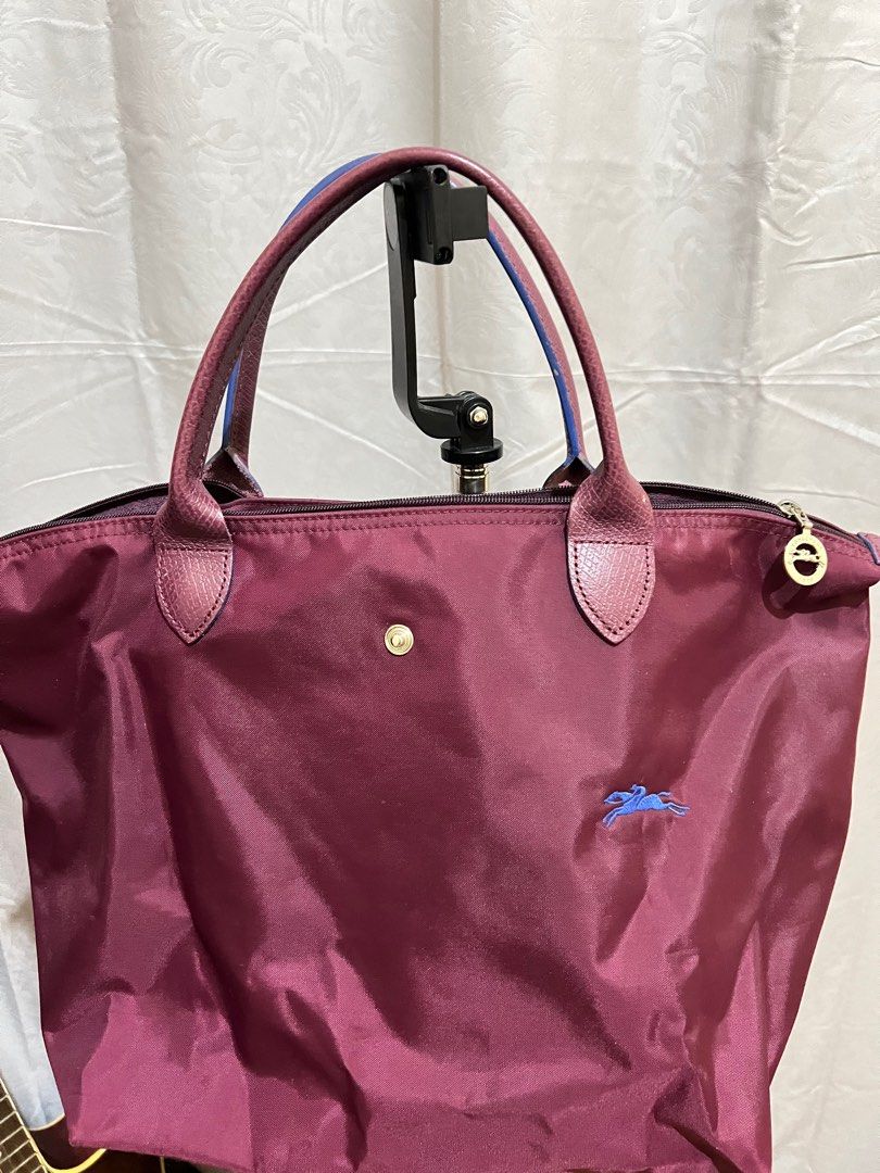 Longchamp Le Pliage Club Small Top Handle Bag Plum longchamp MSH
