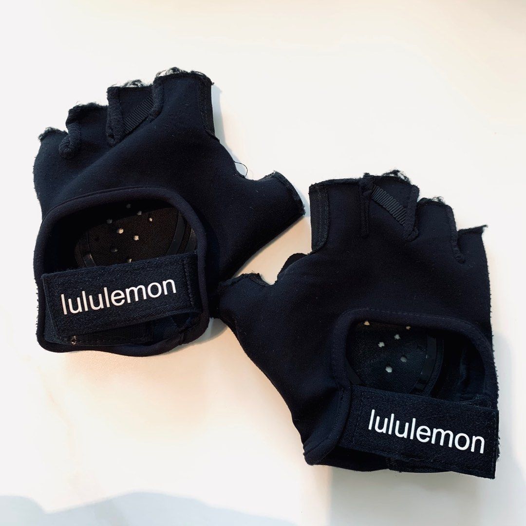 Lululemon Black Uplift Weight Lifting Training Gloves Authentic Size XS S