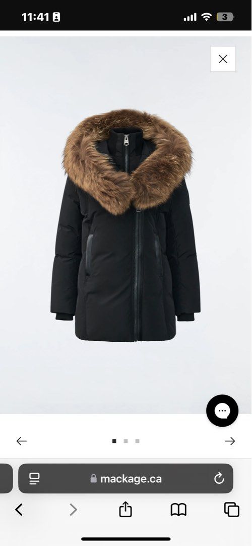 mackage jacket (Category: Clothes) located in North York. Submitted by alexaa3 (Listing ID 1328940473, Image 1). Description: Kids mackage winter jacket but fits like women’s XS-S .