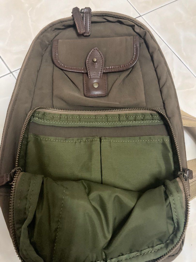 Made in Japan vintage Silver lake crossbody backpack/rucksack canvas x ...