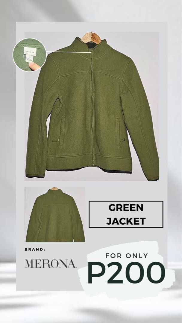 Merona green jacket outlet