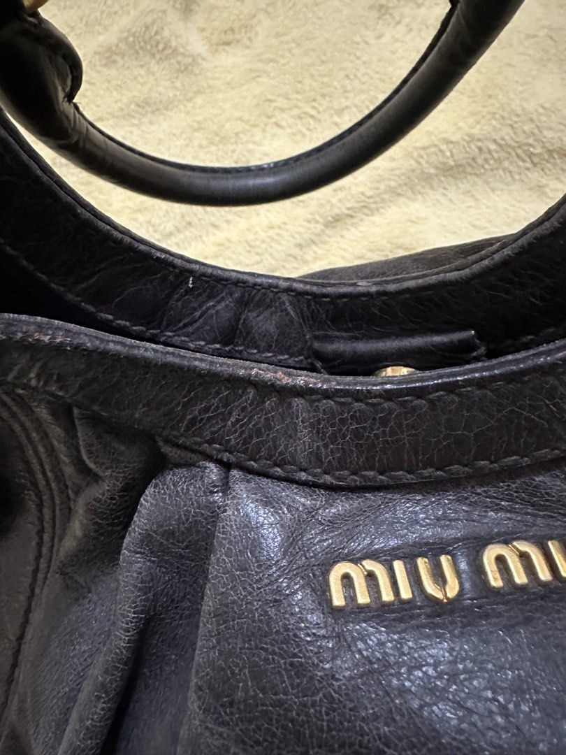 Miu Miu vitello sport bag (Category: Luxury Bags & Wallets) located in Los Banos. Submitted by jeremiah31.3 (Listing ID 1328903573, Image 3). Description: This bag is very sturdy and you can put a lot of stuff in it. It just Needs a bit of conditioning..
