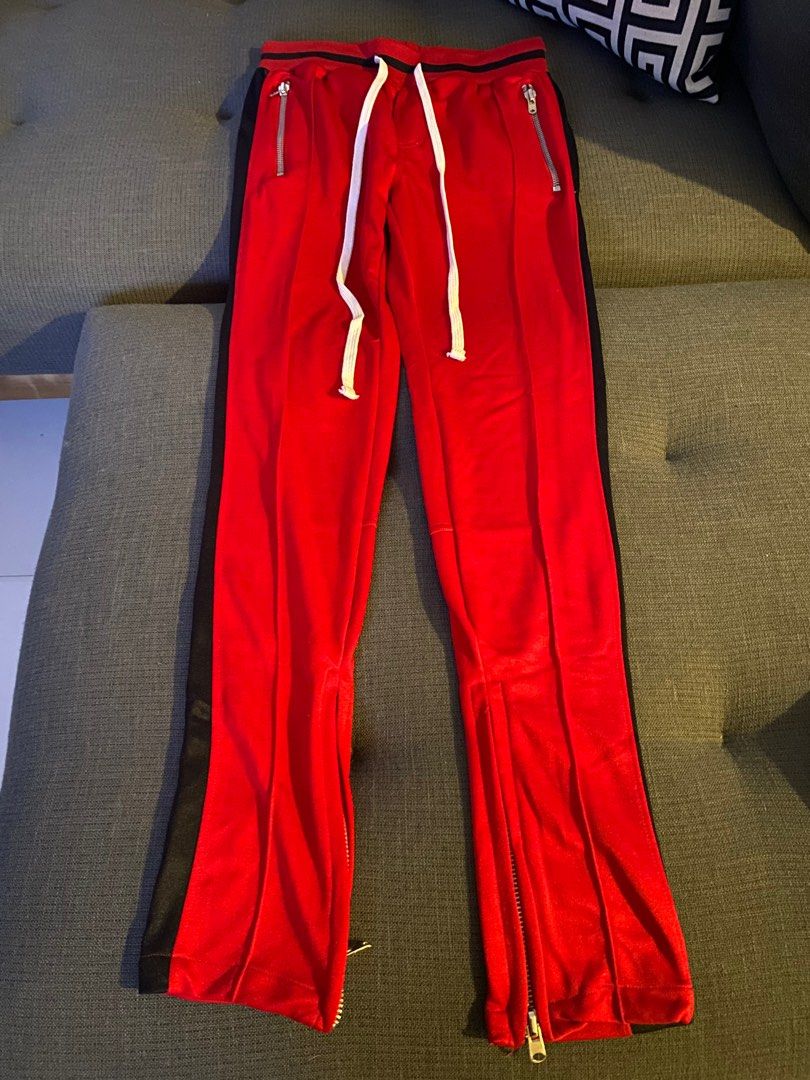 Mnml red track pants discount