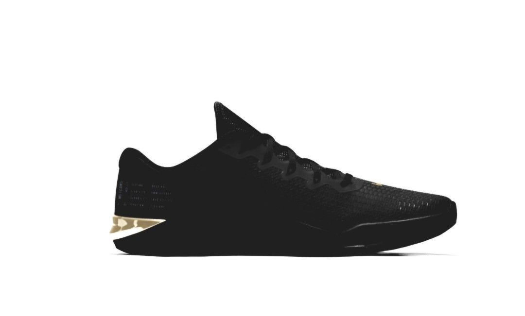 Nike Metcon 5 Custom in Triple Black Gold