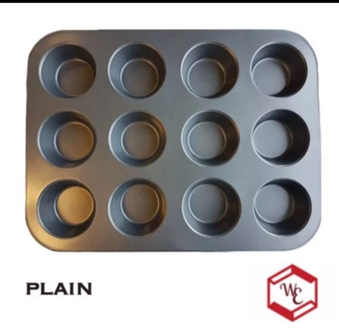 Non Stick 12 cup Muffin Bum Cupcake Pan Mold (Category: Bakeware) located in Taguig. Submitted by sweetayeh (Listing ID 1328789516, Image 1). Description: Non Stick 12 cup Muffin Cupcake Pan Mold Size indicated on the pics Color Tan Brand New RFS: Too big for our oven Loc: Taguig City MOD: J&T/ Lalamove/ Grab MOP: BPI/ BDO/ Gcash.