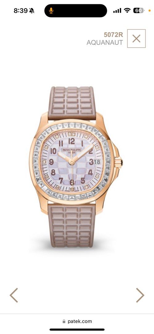 Patek Philippe 5072R 2024 (Category: Watches) located in Singapore. Submitted by cciove7 (Listing ID 1328890653, Image 1). Description: Brand new .