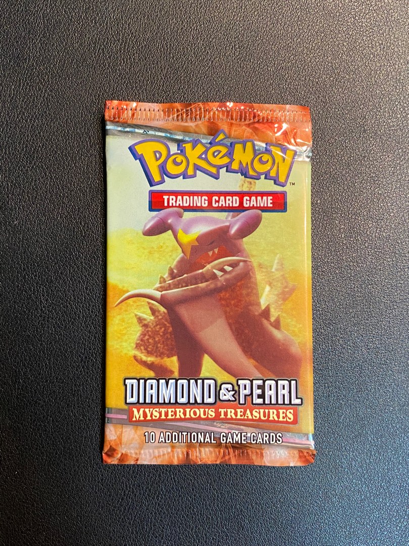 pokemon diamond and pearl mysterious treasures booster pack Pokemon Diamond & Pearl Mysterious Treasures Portuguese Booster Pack –  Famous Grail main image 1